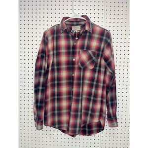 Current Elliott The Perfect School Shirt Red Revival Plaid Studded